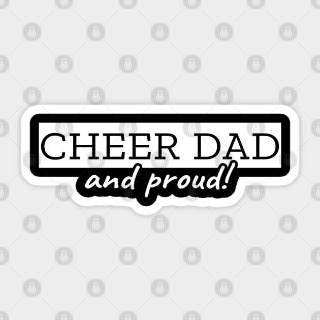 Cheer dad and proud! Sticker by LunaMay